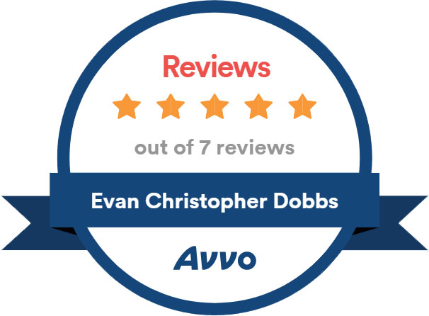 Avvo Reviews 5 Stars out of 7 Reviews Evan Christopher Dobbs