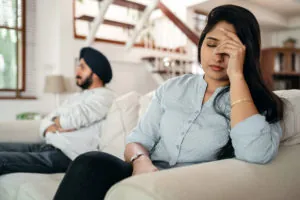 Couple after conflict
