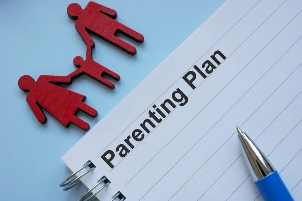 Parenting plan on the table.