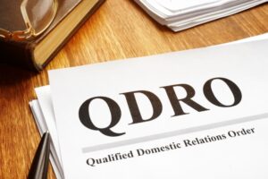 Qualified domestic relations order QDRO documents and pen.