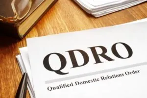Qualified domestic relations order QDRO documents and pen.